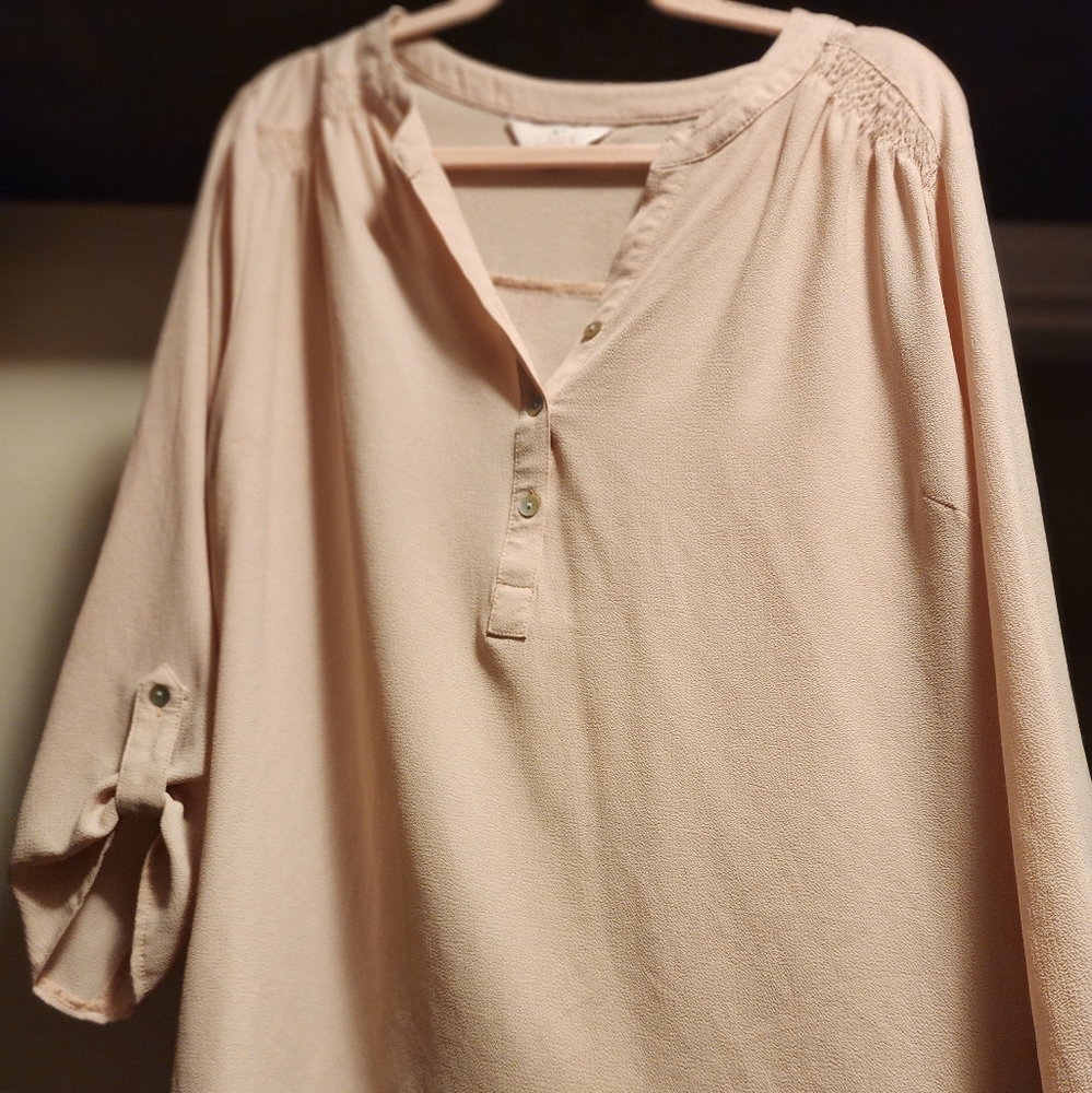 Womens blouse in nude color
